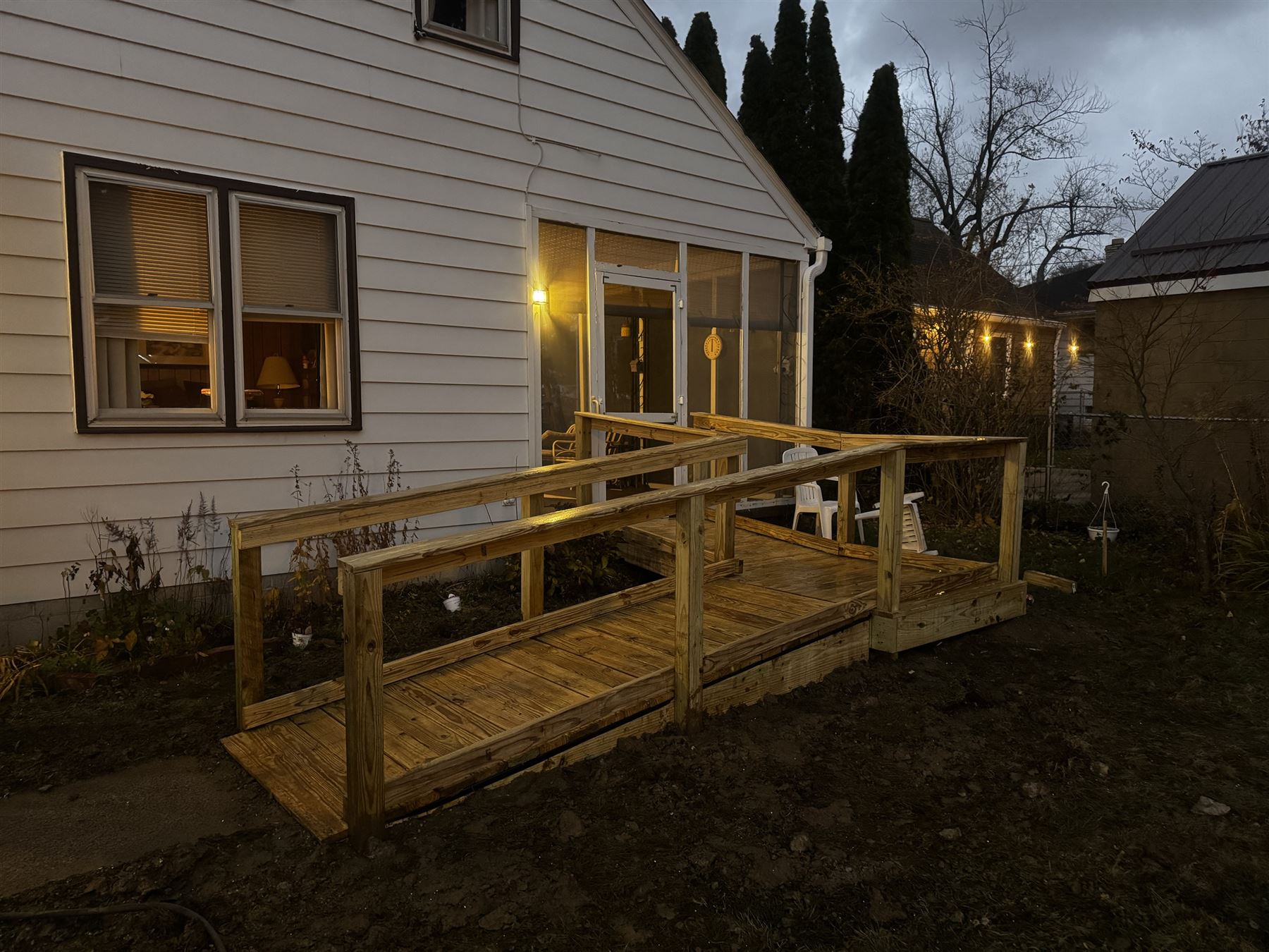 Ramp and landing